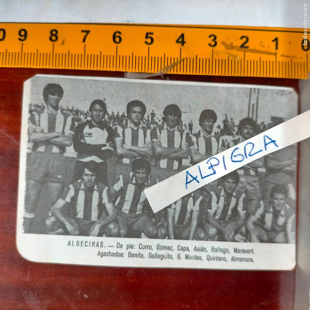 Sammelleidenschaft Sport: CLIPPING ANTIGUO RECORTE DE FUTBOL EQUIPO ALINEACION LIGA PLANTILLA - ALGECIRAS