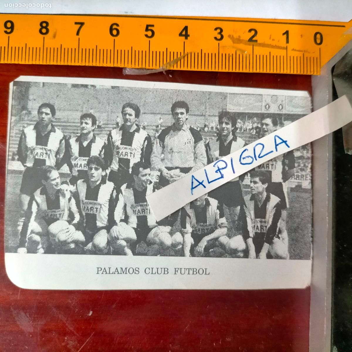 Sammelleidenschaft Sport: CLIPPING ANTIGUO RECORTE DE FUTBOL EQUIPO ALINEACION LIGA PLANTILLA - PALAMOS