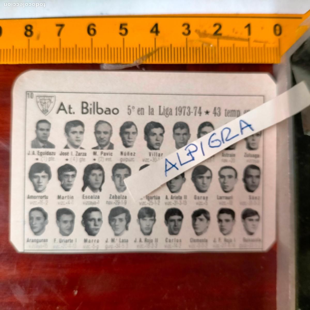 Sammelleidenschaft Sport: CLIPPING ANTIGUO RECORTE DE FUTBOL EQUIPO ALINEACION LIGA PLANTILLA - AT. BILBAO