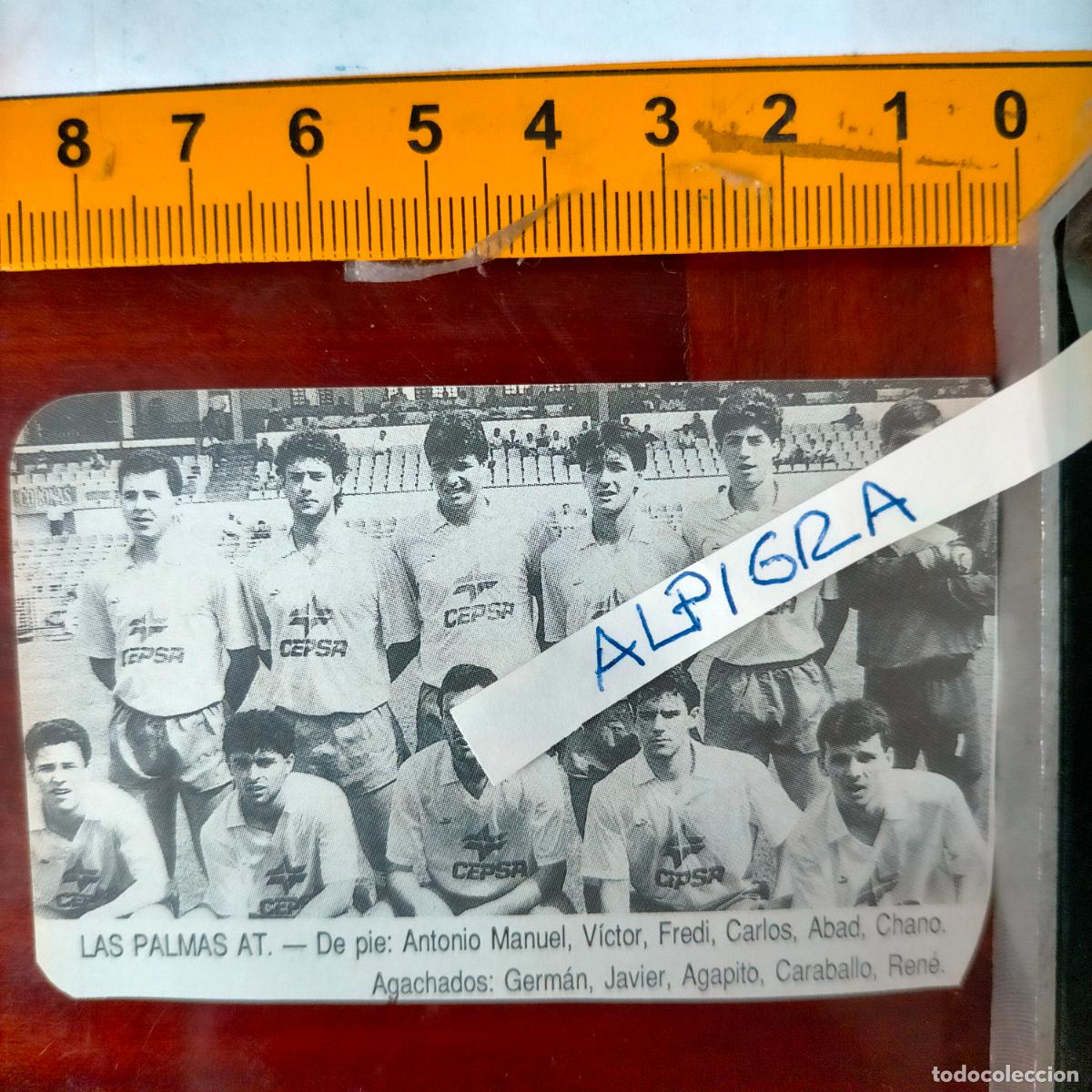 Sammelleidenschaft Sport: CLIPPING ANTIGUO RECORTE DE FUTBOL EQUIPO ALINEACION LIGA PLANTILLA - LAS PALMAS AT.