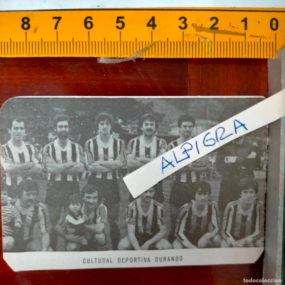 Sammelleidenschaft Sport: CLIPPING ANTIGUO RECORTE DE FUTBOL EQUIPO ALINEACION LIGA PLANTILLA - CULTURA DEPORTIVA DURANGO