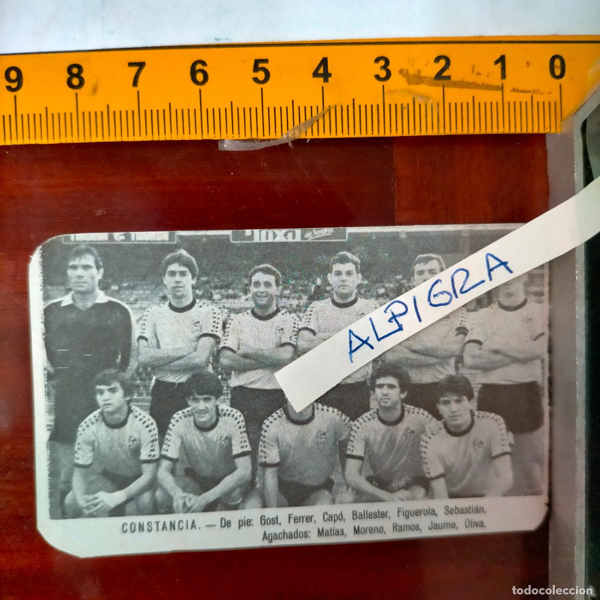 Sammelleidenschaft Sport: CLIPPING ANTIGUO RECORTE DE FUTBOL EQUIPO ALINEACION LIGA PLANTILLA - CONSTANCIA