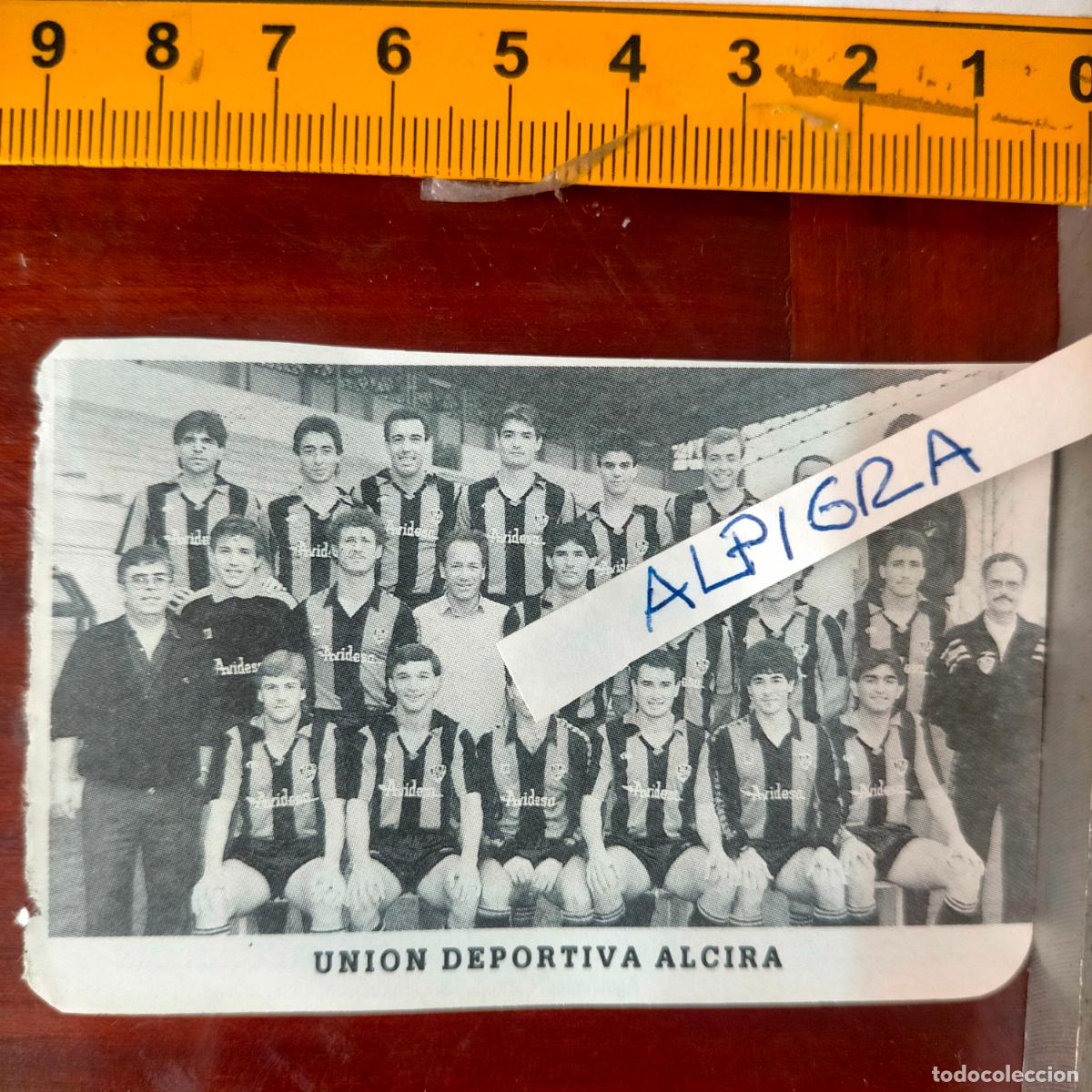 Sammelleidenschaft Sport: CLIPPING ANTIGUO RECORTE DE FUTBOL EQUIPO ALINEACION LIGA PLANTILLA - UNION DEPORTIVA ALCIRA