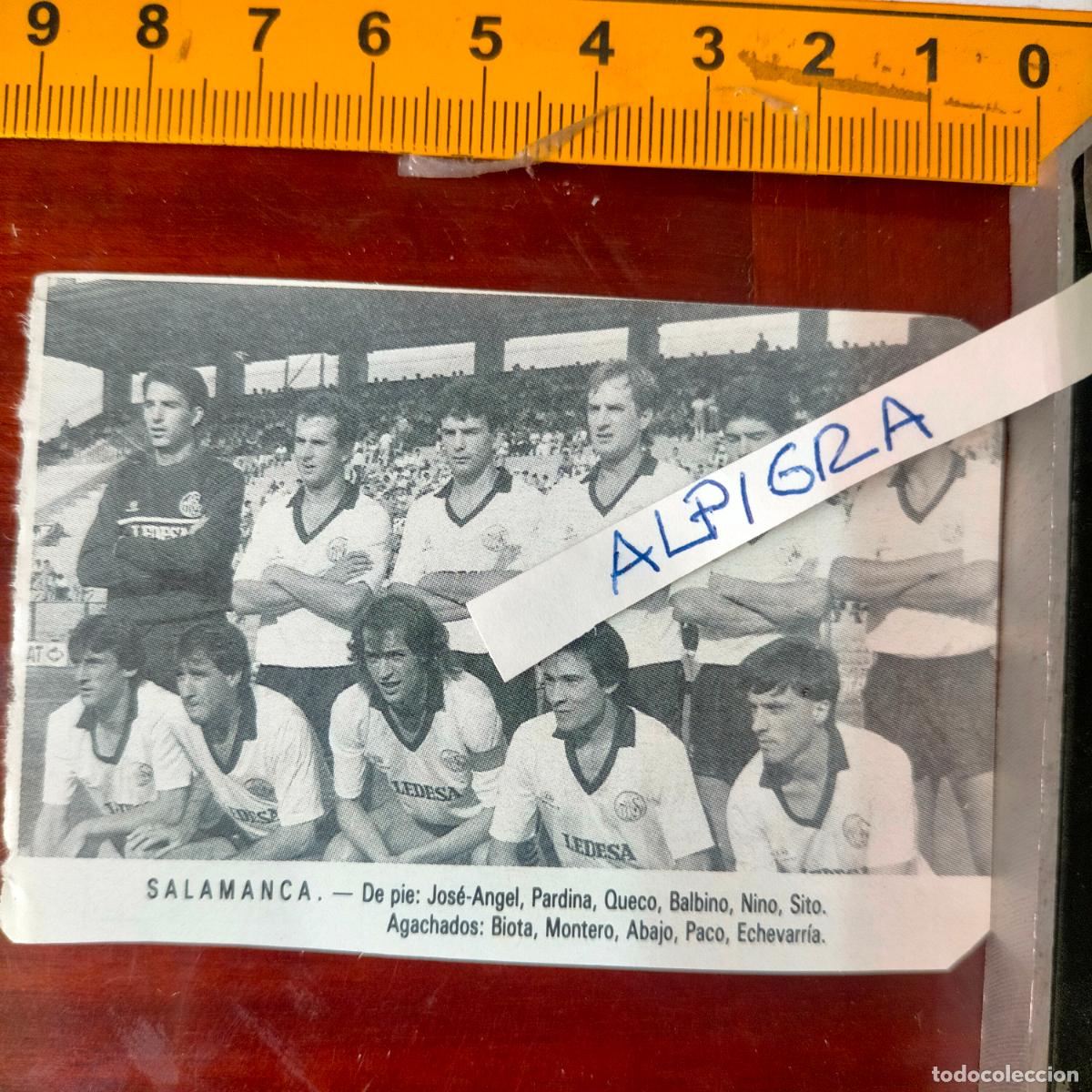 Sammelleidenschaft Sport: CLIPPING ANTIGUO RECORTE DE FUTBOL EQUIPO ALINEACION LIGA PLANTILLA - SALAMANCA