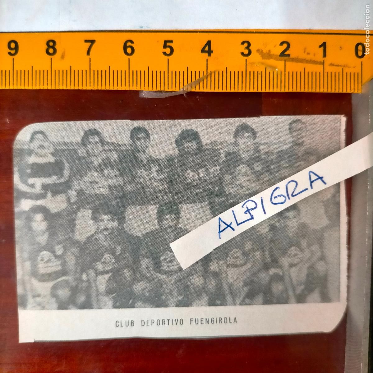 Sammelleidenschaft Sport: CLIPPING ANTIGUO RECORTE DE FUTBOL EQUIPO ALINEACION LIGA PLANTILLA - CLUB DEPORTIVO FUENGIROLA