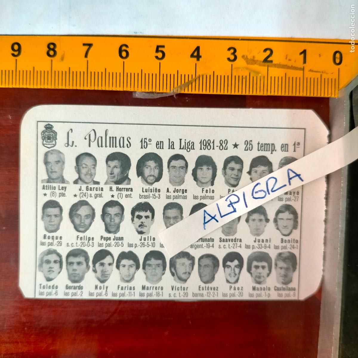 Sammelleidenschaft Sport: CLIPPING ANTIGUO RECORTE DE FUTBOL EQUIPO ALINEACION LIGA PLANTILLA - LAS PALMAS