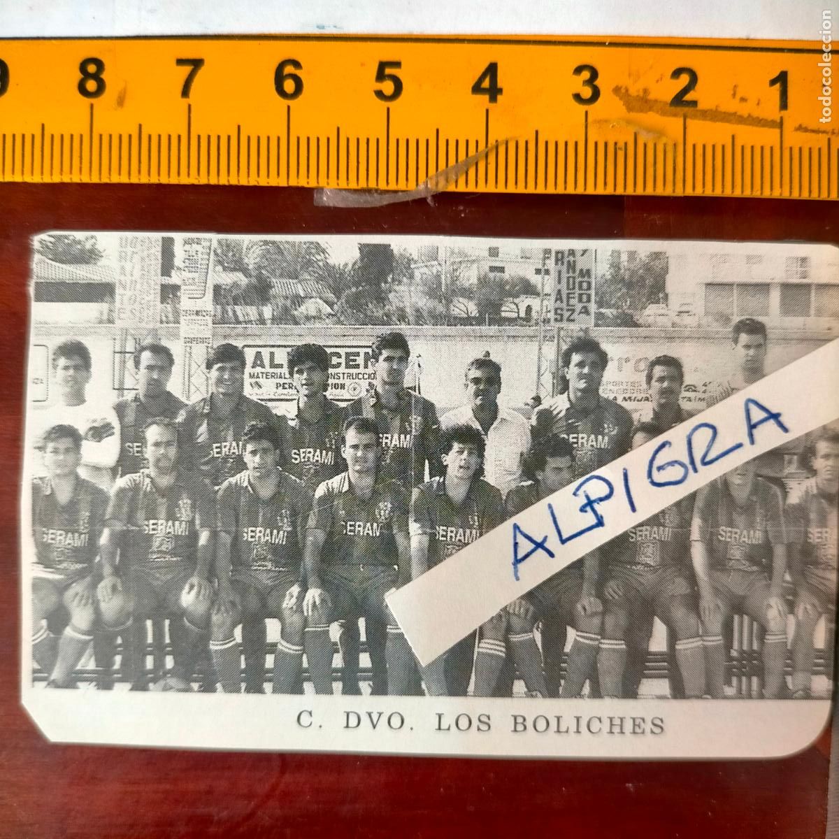 Sammelleidenschaft Sport: CLIPPING ANTIGUO RECORTE DE FUTBOL EQUIPO ALINEACION LIGA PLANTILLA - C. DEPORTIVO LOS BOLICHES