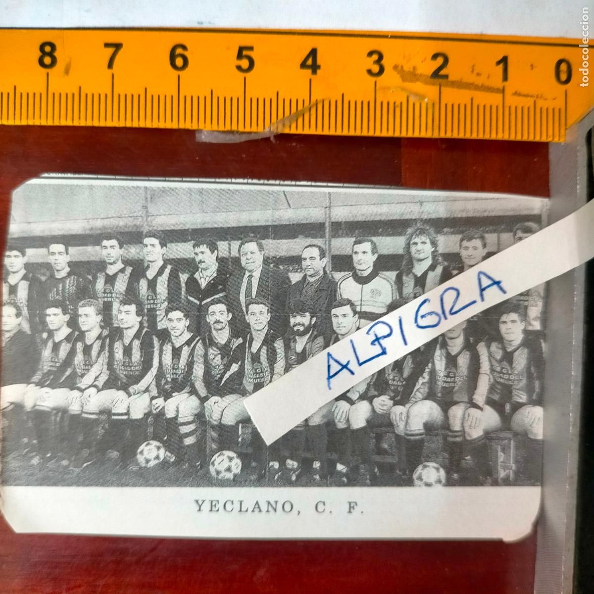 Sammelleidenschaft Sport: CLIPPING ANTIGUO RECORTE DE FUTBOL EQUIPO ALINEACION LIGA PLANTILLA - YECLANO