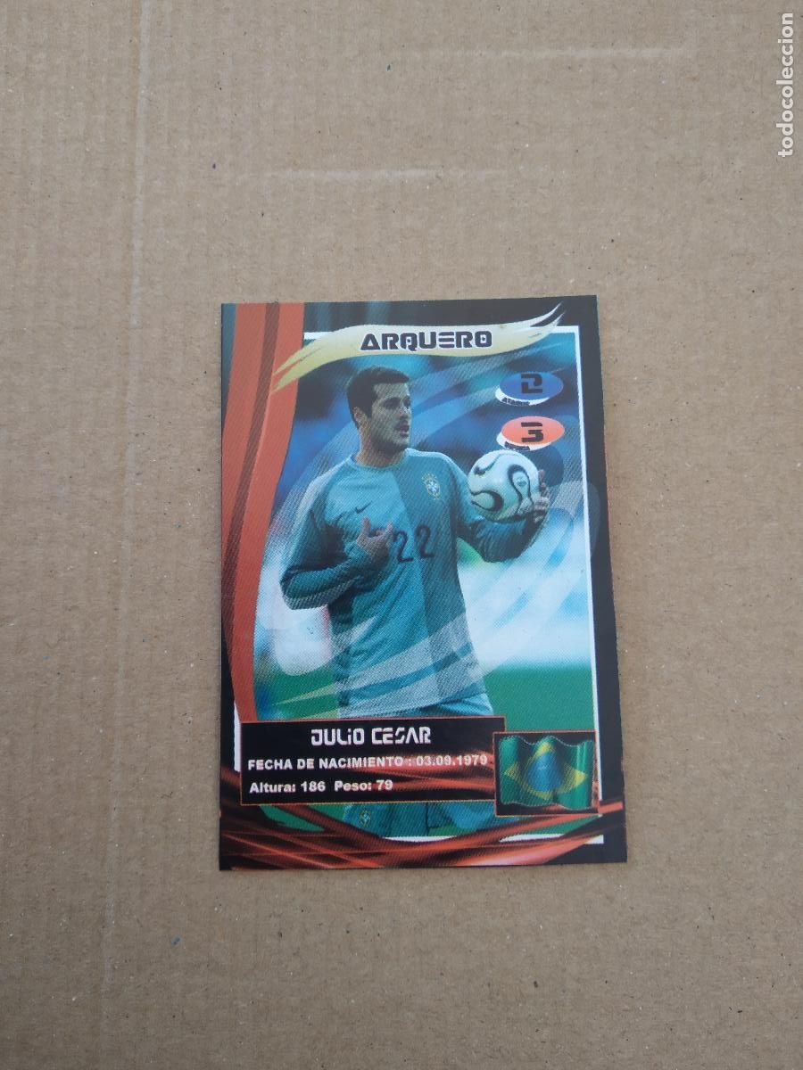 Coleccionismo deportivo: 12 JULIO CESAR BRASIL CROMO FUTBOL MUNDIAL 2010 REYAUCA WORLD CUP COPA MUNDO
