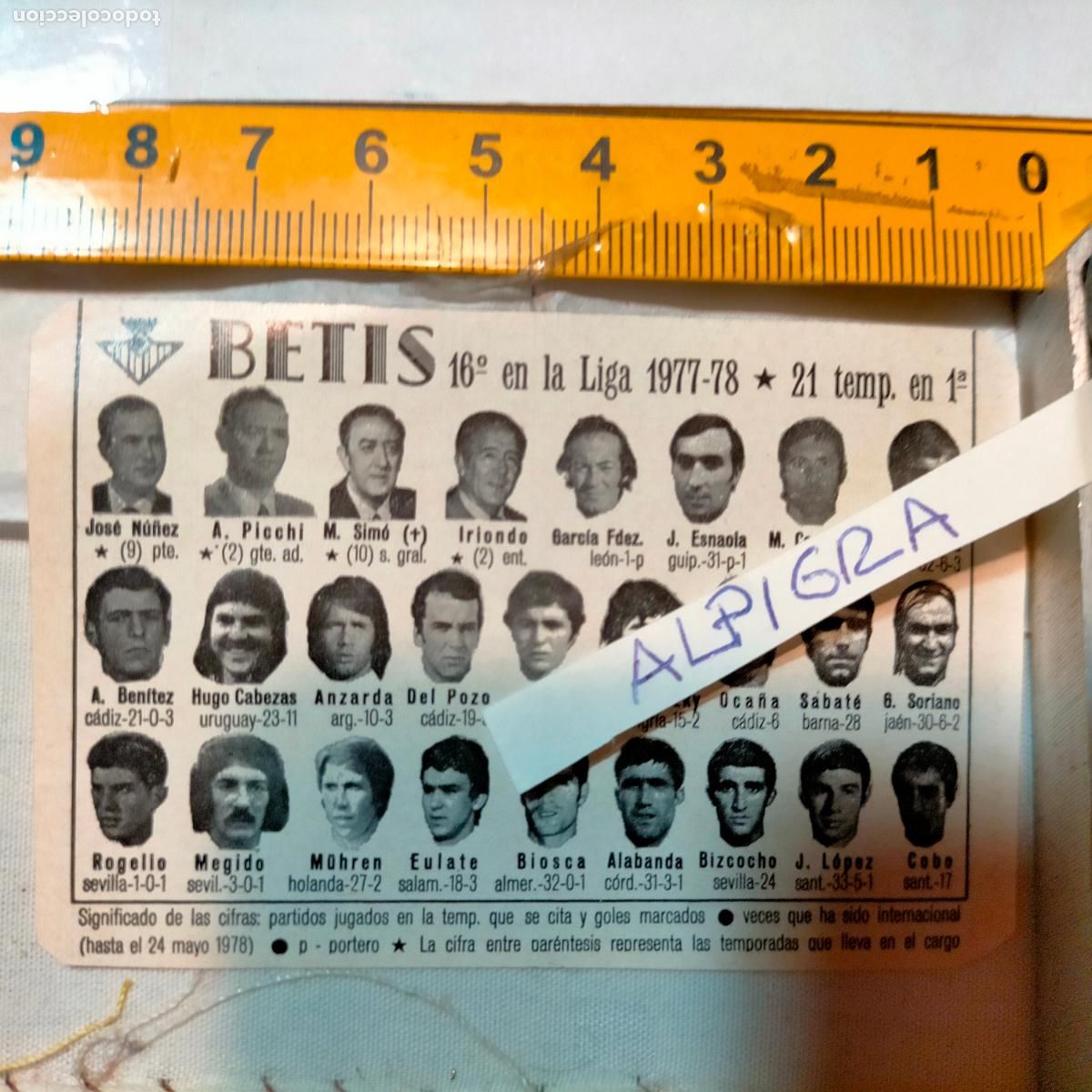 Sammelleidenschaft Sport: CLIPPING ANTIGUO RECORTE DE FUTBOL EQUIPO ALINEACION LIGA PLANTILLA - BETIS