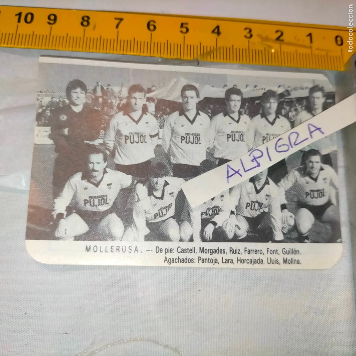 Sammelleidenschaft Sport: CLIPPING ANTIGUO RECORTE DE FUTBOL EQUIPO ALINEACION LIGA PLANTILLA JUGADORES - MOLLERUSA