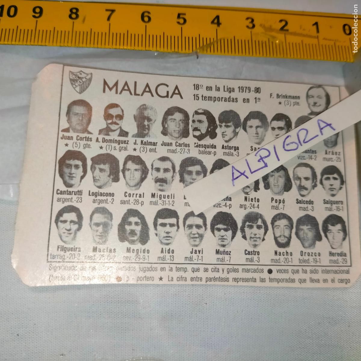 Sammelleidenschaft Sport: CLIPPING ANTIGUO RECORTE DE FUTBOL EQUIPO ALINEACION LIGA PLANTILLA JUGADORES - MALAGA