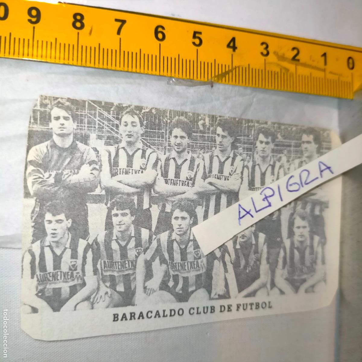Sammelleidenschaft Sport: CLIPPING ANTIGUO RECORTE DE FUTBOL EQUIPO ALINEACION LIGA PLANTILLA JUGADORES - BARACALDO
