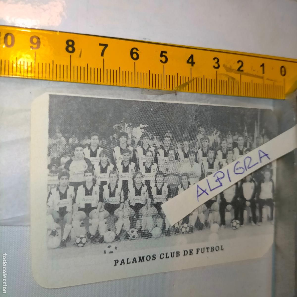 Collectionnisme sportif: CLIPPING ANTIGUO RECORTE DE FUTBOL EQUIPO ALINEACION LIGA PLANTILLA JUGADORES - PALAMOS