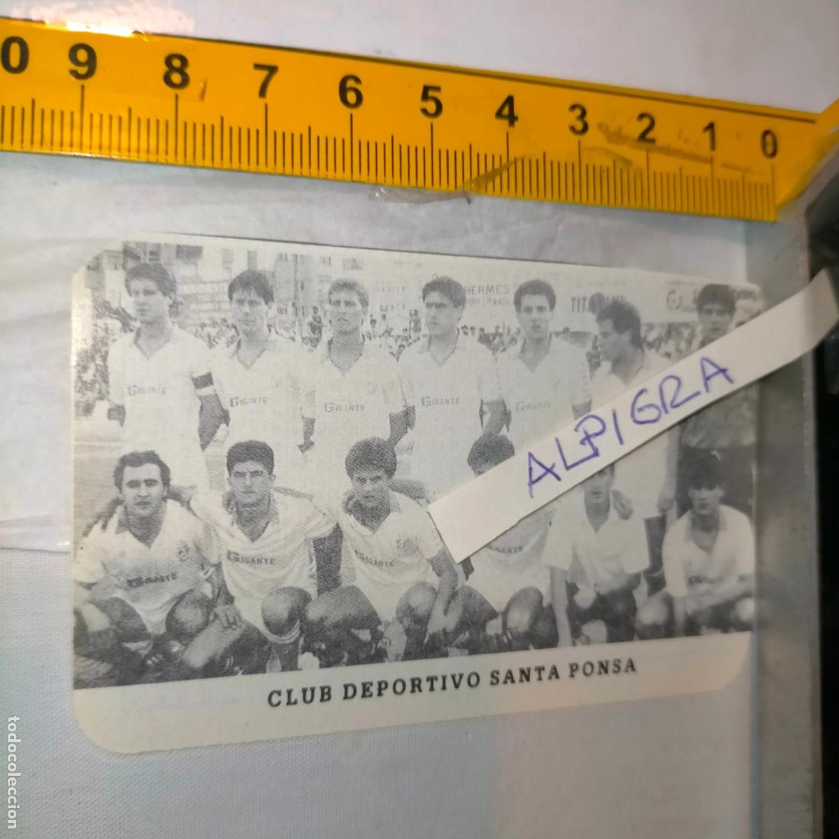Sammelleidenschaft Sport: CLIPPING ANTIGUO RECORTE DE FUTBOL EQUIPO ALINEACION LIGA PLANTILLA JUGADORES DEPORTIVO SANTA PONSA