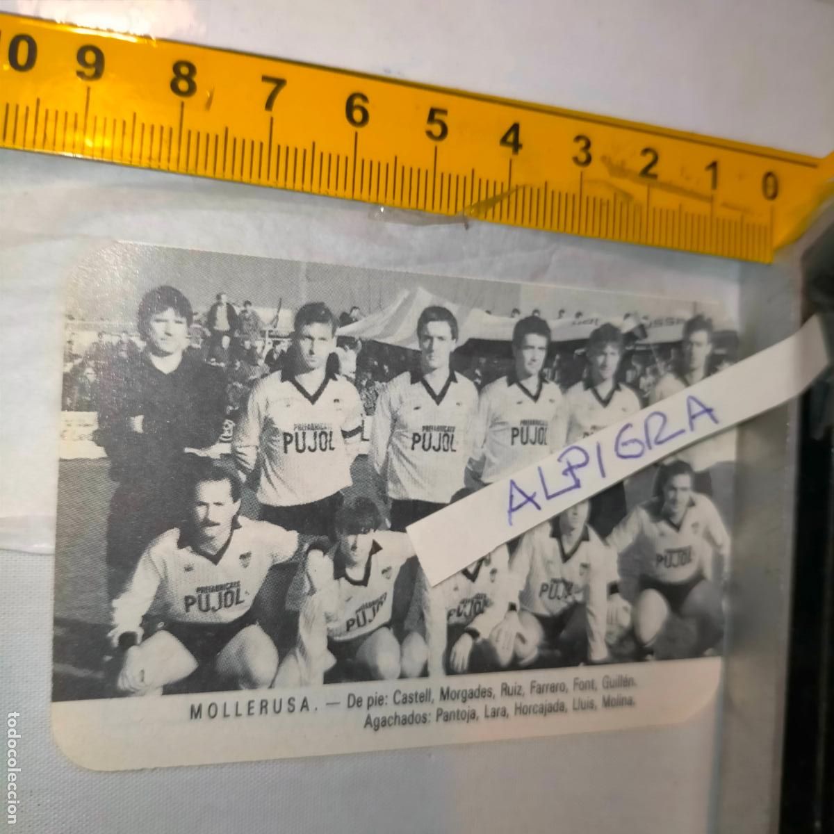 Sammelleidenschaft Sport: CLIPPING ANTIGUO RECORTE DE FUTBOL EQUIPO ALINEACION LIGA PLANTILLA JUGADORES - MOLLERUSA