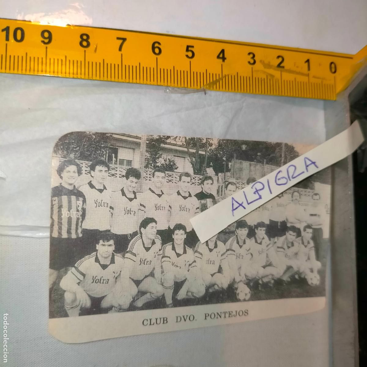 Sammelleidenschaft Sport: CLIPPING ANTIGUO RECORTE DE FUTBOL EQUIPO ALINEACION LIGA PLANTILLA JUGADORES - DEPORTIVO PONTEJOS