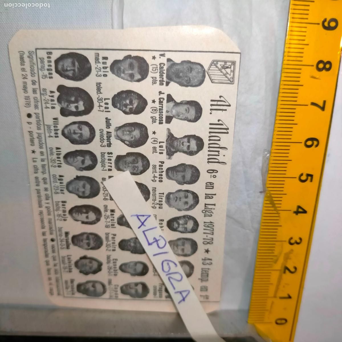 Sammelleidenschaft Sport: CLIPPING ANTIGUO RECORTE DE FUTBOL EQUIPO ALINEACION LIGA PLANTILLA JUGADORES - ATLETICO DE MADRID