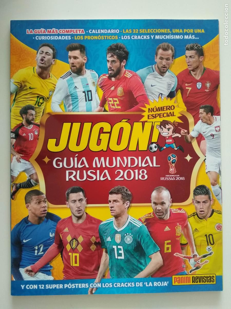 Collezionismo sportivo: REVISTA JUGON GUIA MUNDIAL RUSIA 2018 FIFA WORLD CUP 18 PANINI CON POSTER