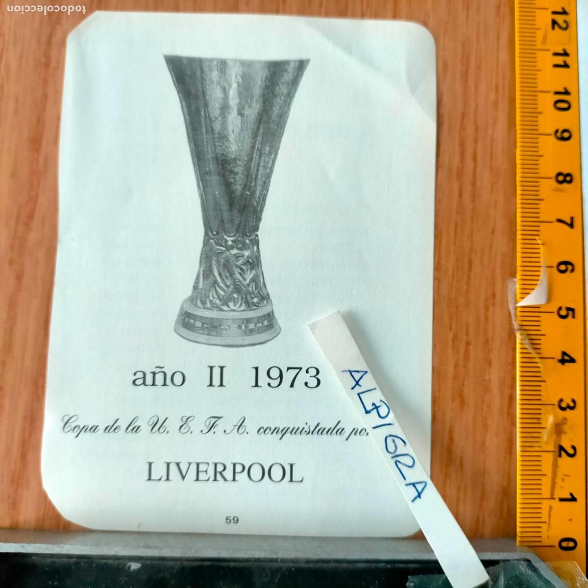 Sammelleidenschaft Sport: CLIPPING ANTIGUO RECORTE DE FUTBOL - COPA UEFA CONQUISTADA POR LIVERPOOL 1973