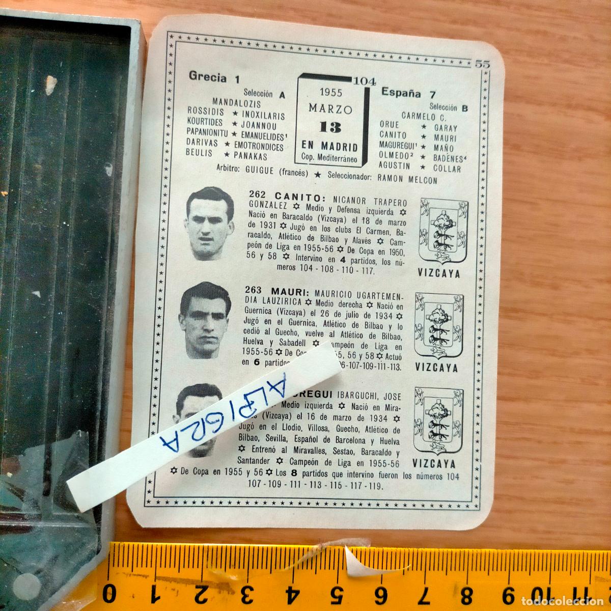Sammelleidenschaft Sport: CLIPPING ANTIGUO RECORTE DE FUTBOL - VIZCAYA 1955