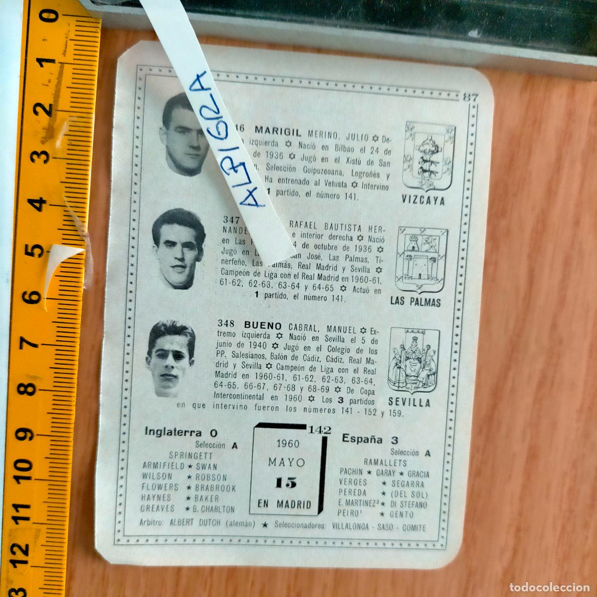 Sammelleidenschaft Sport: CLIPPING ANTIGUO RECORTE DE FUTBOL - VIZCAYA LAS PALMAS SEVILLA INGLATERRA ESPA&Ntilde;A 1960