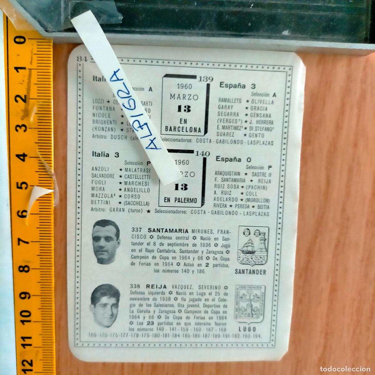 Sammelleidenschaft Sport: CLIPPING ANTIGUO RECORTE DE FUTBOL - ITALIA ESPA&Ntilde;A 1960 SANTANDER LUGO