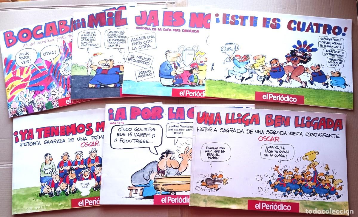 Coleccionismo deportivo: LOTE 7 COMICS REVISTA FC BARCELONA DE EL PERIODICO CATALUNYA POR OSCAR NO VENTA SUELTA ESTADO OK