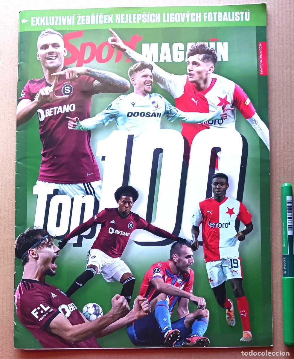 Colecionismo desportivo: REVISTA SPORT MAGAZIN 100 CRACKS JUGADORES LIGA REPUBLICA CHECA 2023-24 RIVISTA EXTRA R304
