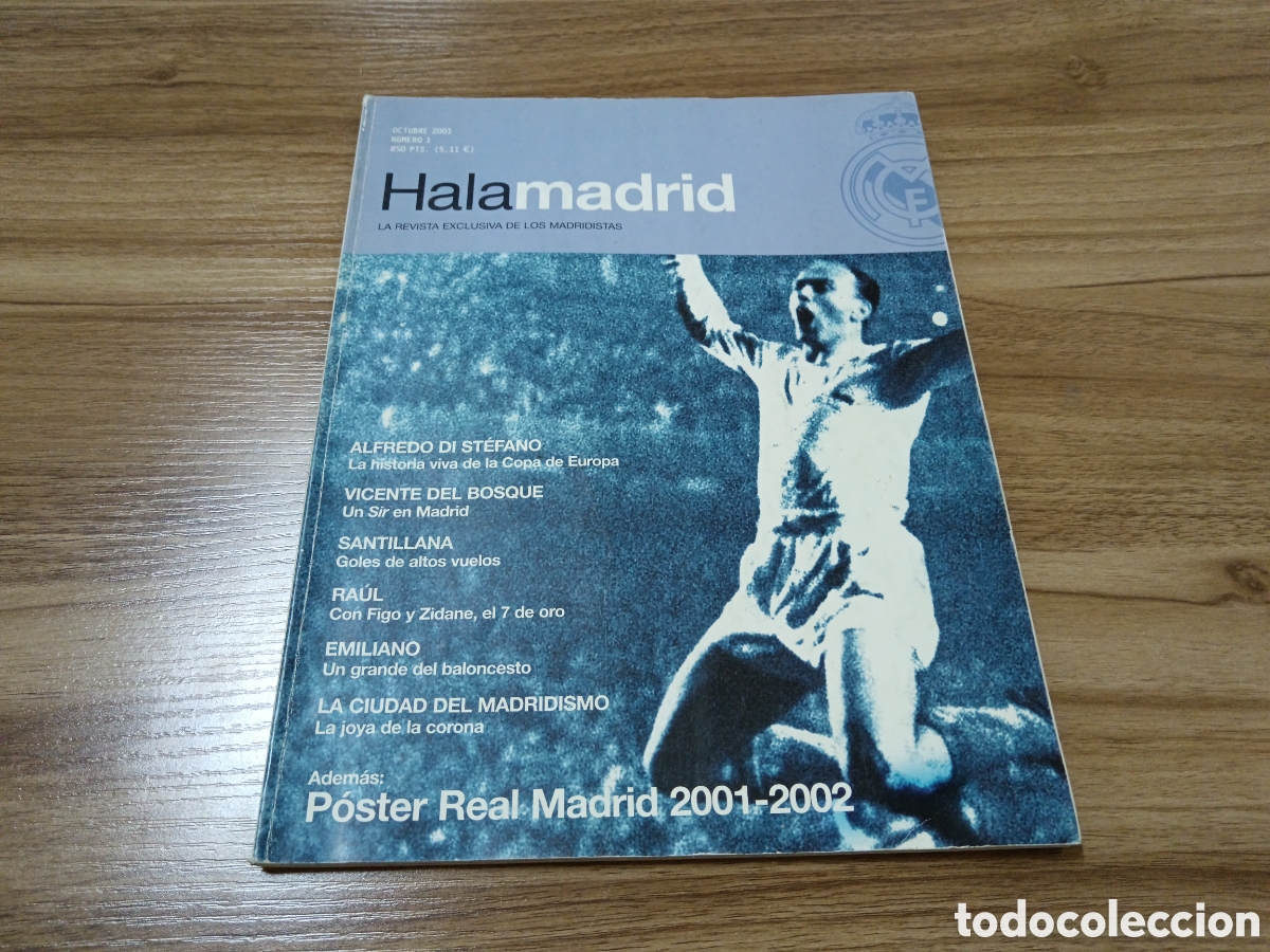 Collezionismo sportivo: 2001 REVISTA HALA MADRID N&deg; 1 ALFREDO DI STEFANO SIN P&Oacute;STER