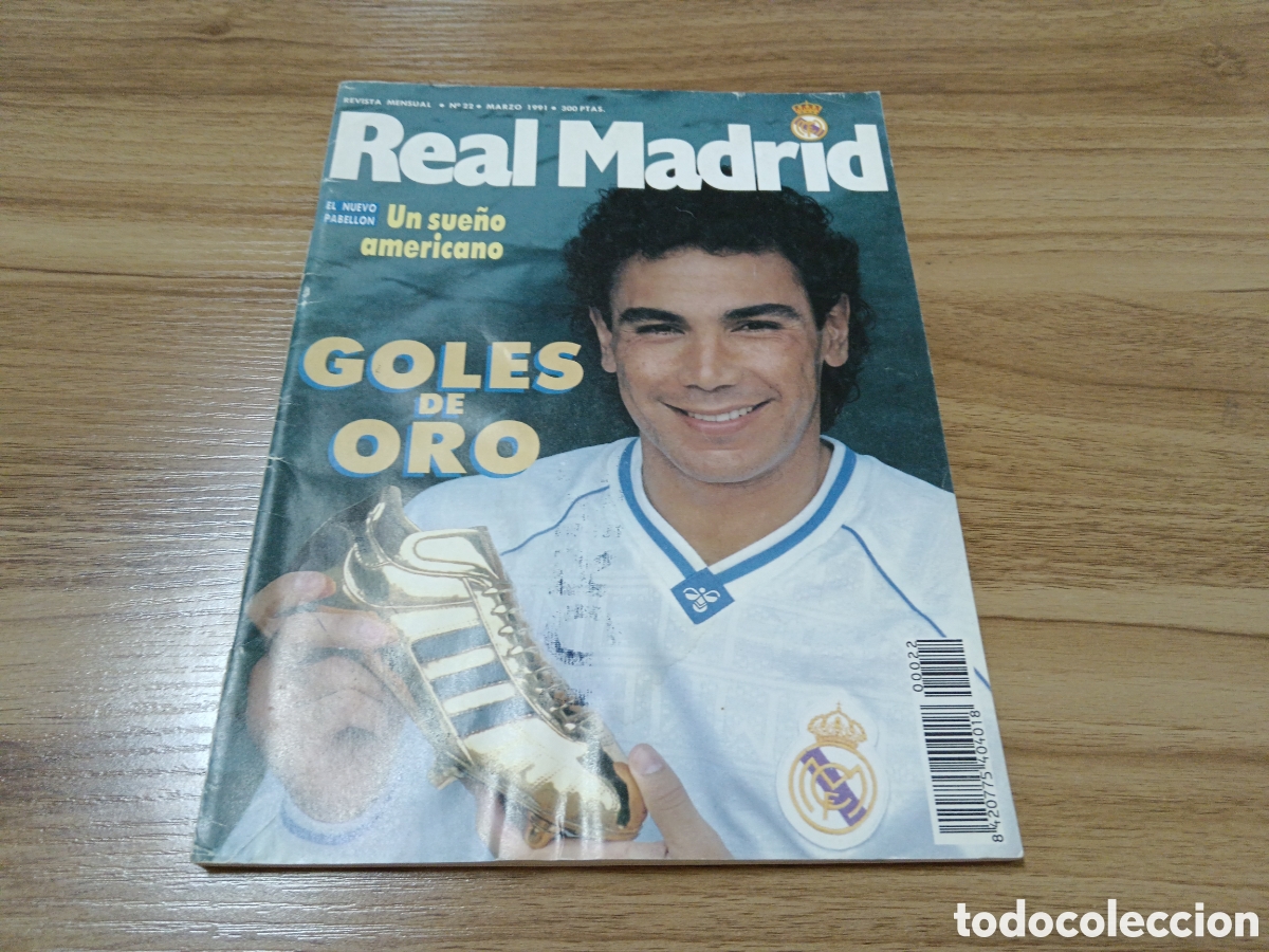 Sammelleidenschaft Sport: 1991 REVISTA REAL MADRID N&deg; 22 HUGO ADOLFO ALDANA JOS&Eacute; MAR&Iacute;A ZARRAGA