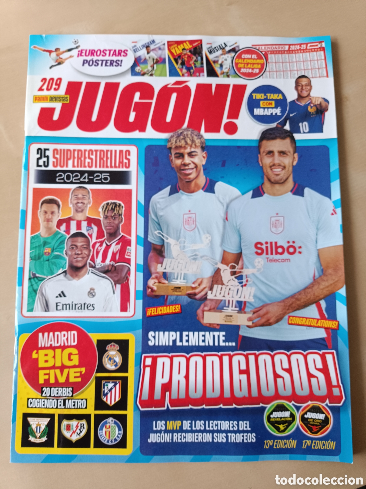 Coleccionismo deportivo: REVISTA JUG&Oacute;N N&deg; 209 CALENDARIO LIGA 2024-25 P&Oacute;STER LAMINE YAMAL (NO INCLUYE CROMOS) c26