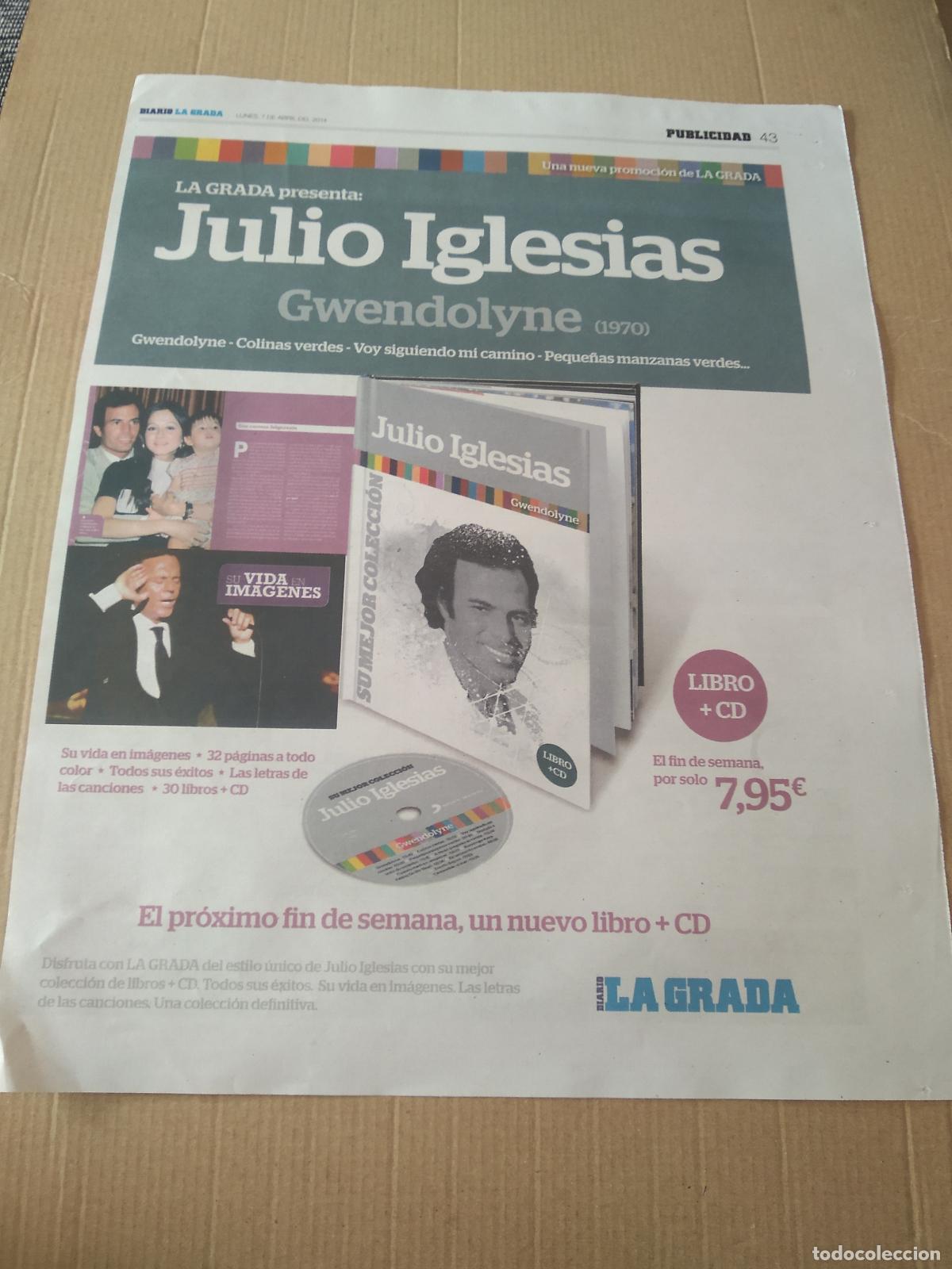 Coleccionismo deportivo: HOJA PERIODICO DIARIO LA GRADA JULIO IGLESIAS GWENDOLYNE GOMEZ NOYA TRIATLON