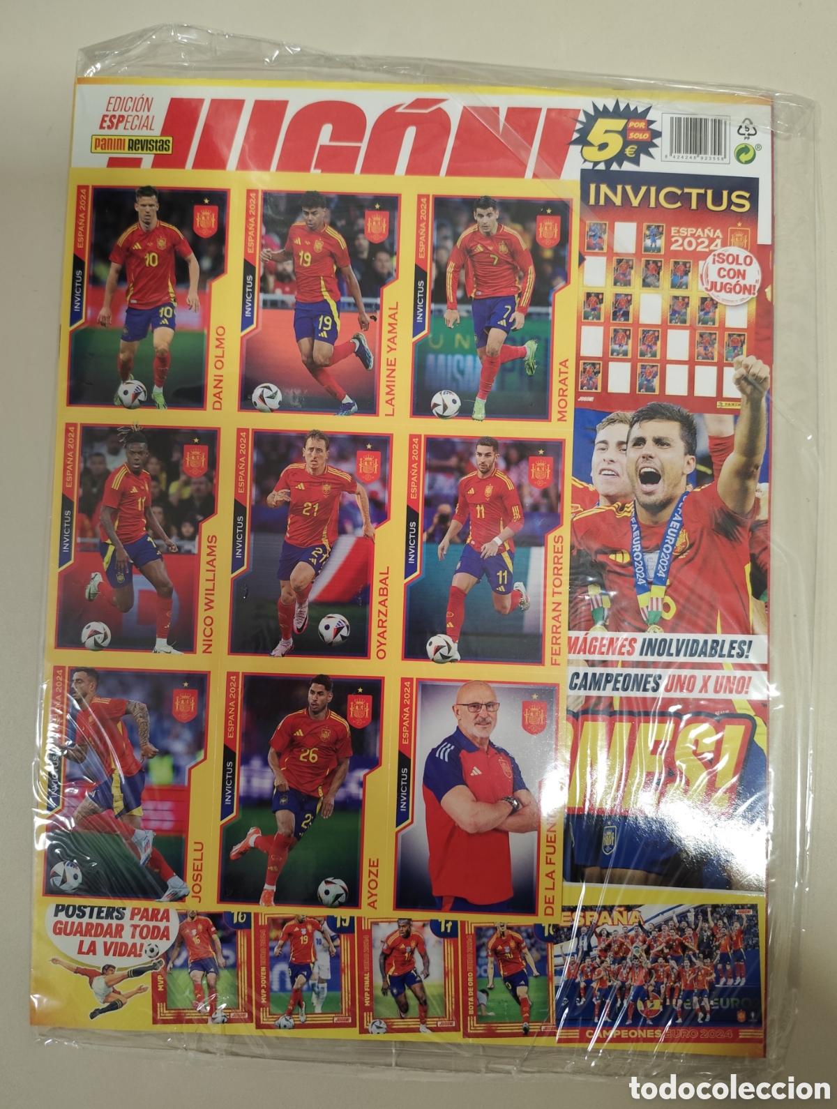 Coleccionismo deportivo: REVISTA JUG&Oacute;N EDICI&Oacute;N ESPECIAL PRECINTADA NUNCA ABIERTA CROMO LAMINE YAMAL