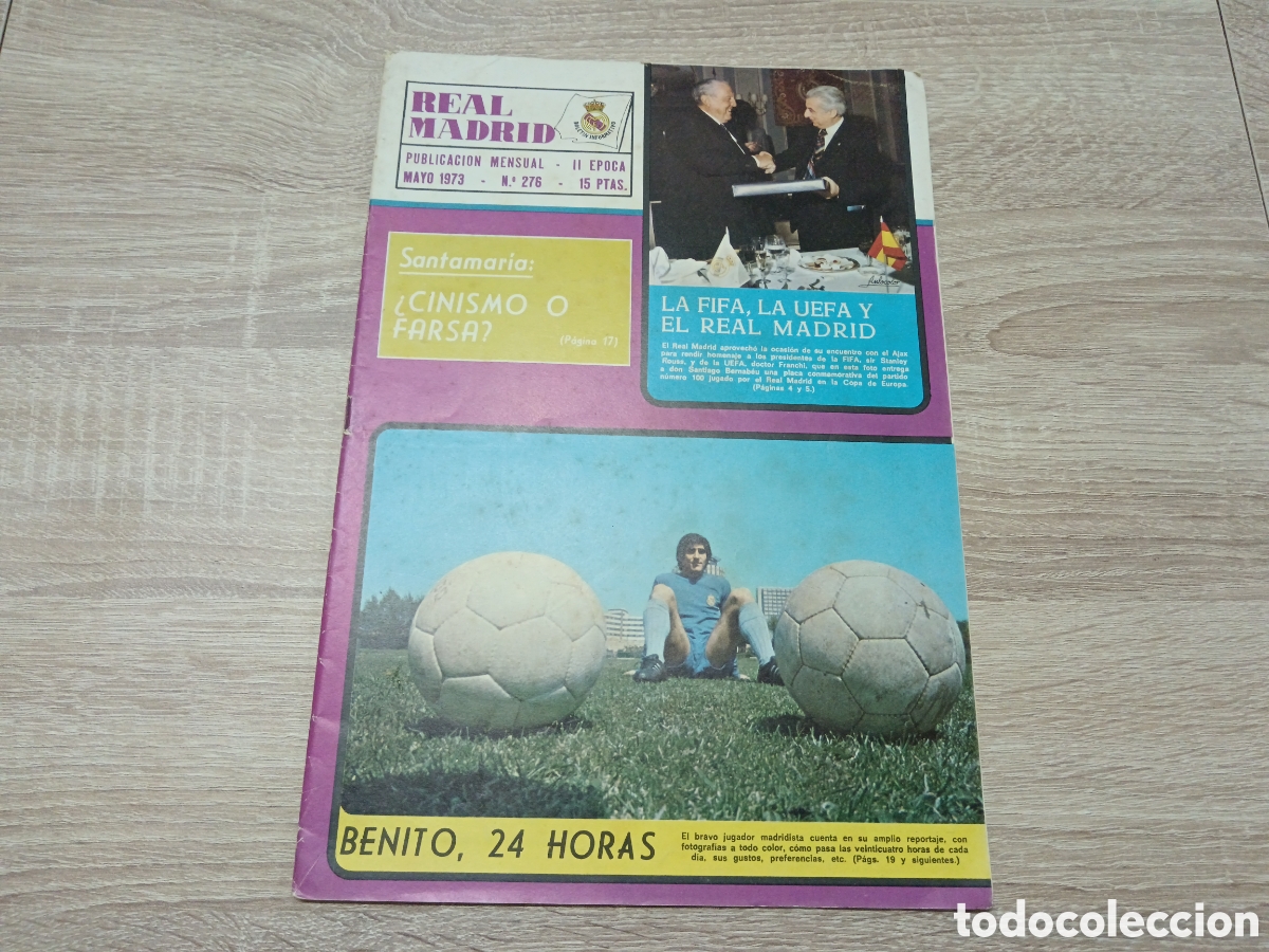 Coleccionismo deportivo: REVISTA REAL MADRID N&deg; 276 MAYO 1973 CON P&Oacute;STER LUYK