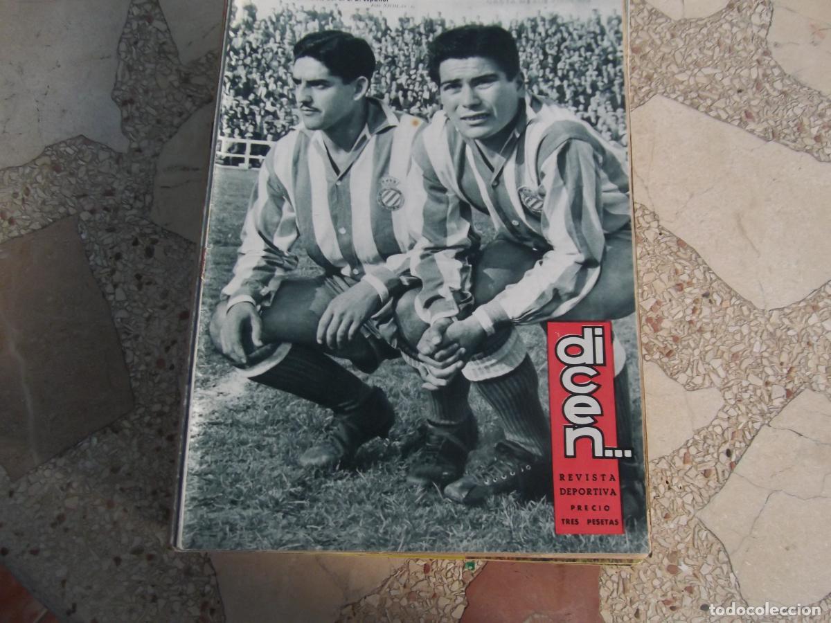 Sports collectibles: dicen...revista deportiva n&ordm; 247, 1957, evaristo, miguel poblet, laerte, el conde de cheles,