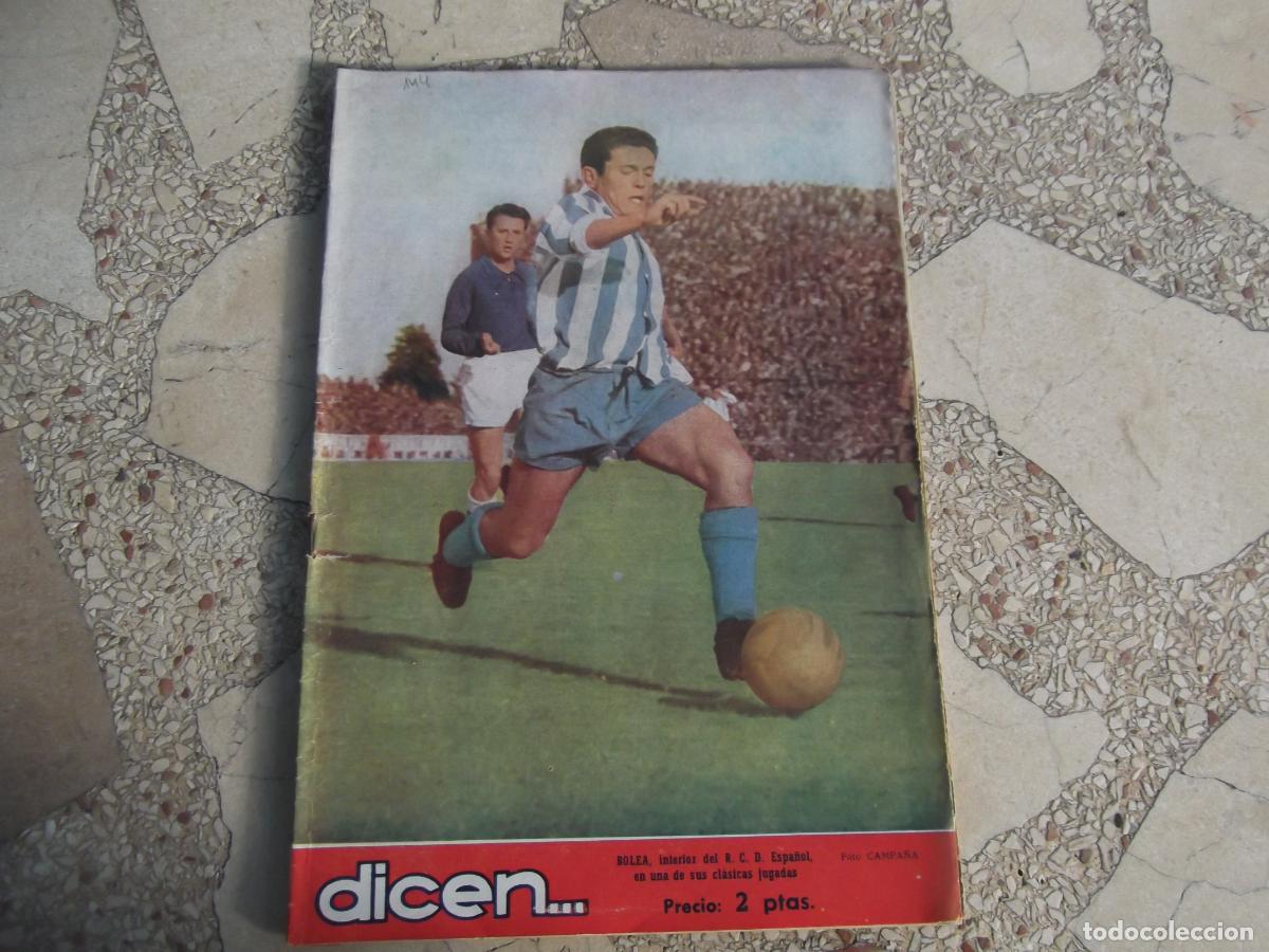Collezionismo sportivo: dicen...revista deportiva n&ordm; 144, 1955, bolea, fernandez repeto, domingo balmanya, jose villa