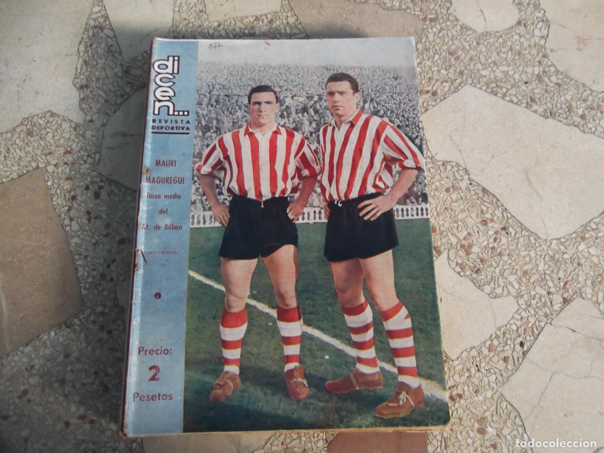 Collezionismo sportivo: dicen...revista deportiva n&ordm; 177, 1956, mauri y maguregui, daucik, romero, matias prats, comorera