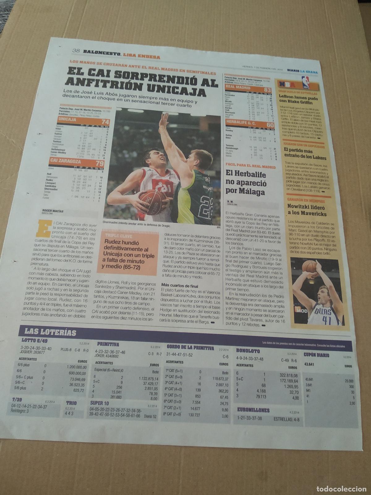 Coleccionismo deportivo: HOJA PERIODICO DIARIO LA GRADA SHERMADINI DRAGIC BASKET BALONCESTO JULIO IGLESIAS LIBRO DISCO