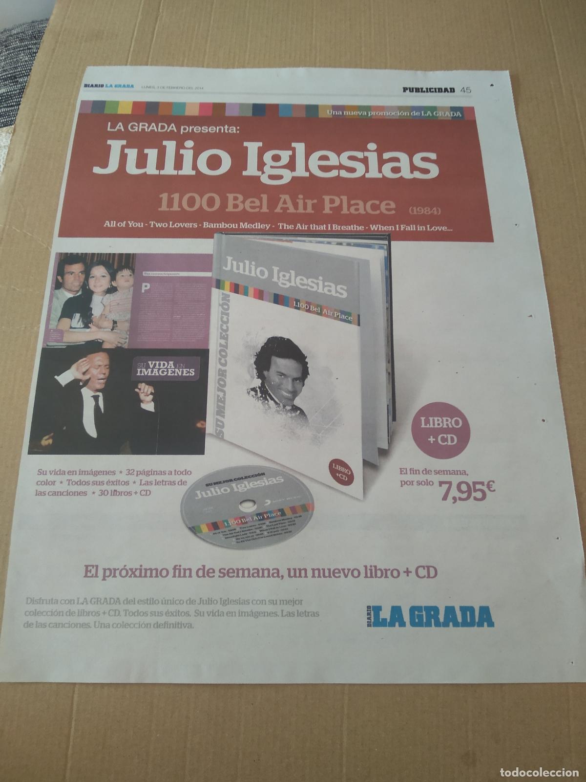 Coleccionismo deportivo: HOJA PERIODICO DIARIO LA GRADA JULIO IGLESIAS NEWLEY BASKET BALONCESTO