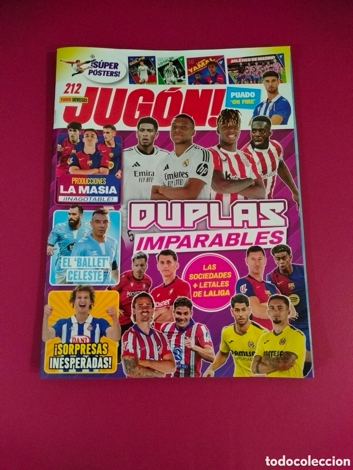 Coleccionismo deportivo: JUG&Oacute;N! 212 INCLUYE P&Oacute;STERS