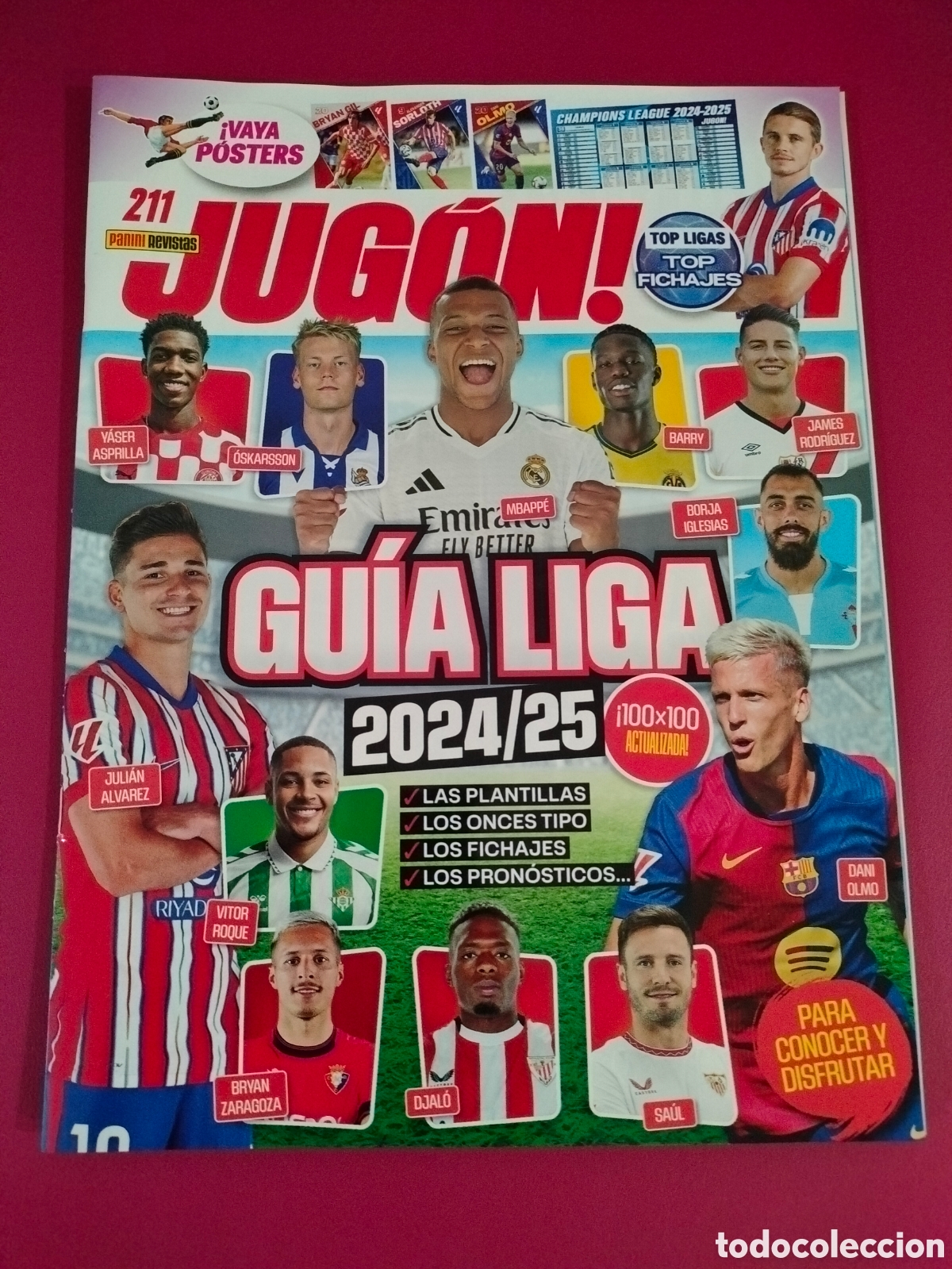 Coleccionismo deportivo: JUG&Oacute;N! 211 INCLUYE P&Oacute;STERS