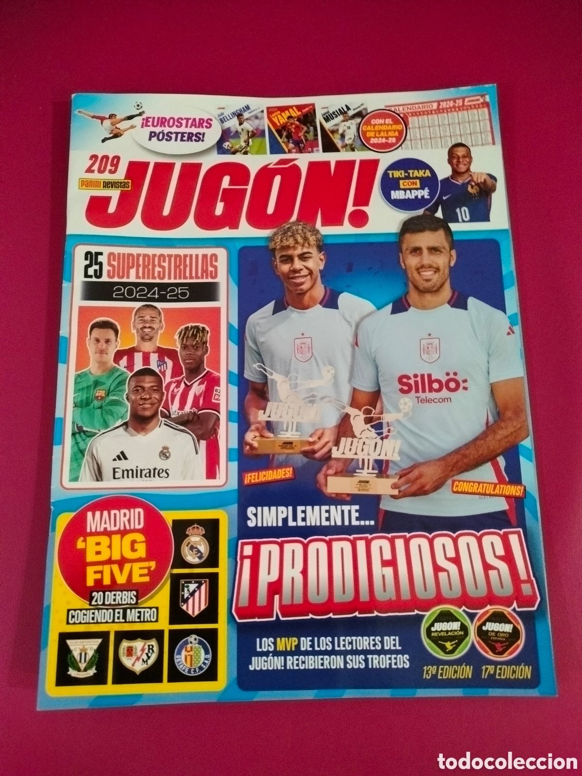 Coleccionismo deportivo: JUG&Oacute;N! 209 INCLUYE P&Oacute;STERS