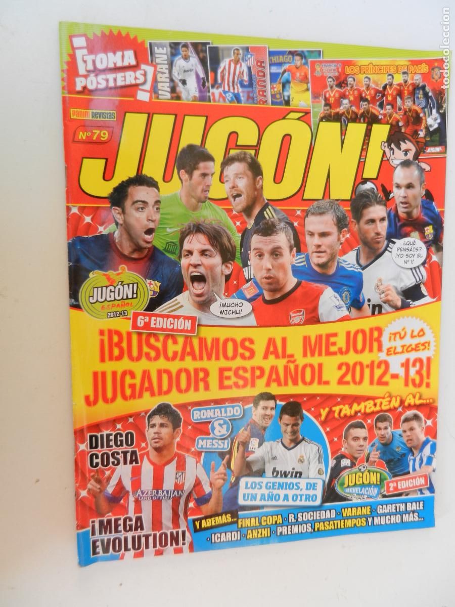 Collectionnisme sportif: JUGON REVISTA N&ordm; 79- CON POSTER - PANINI - MEJOR JUGADOR 2012-13 - SIN CROMOS