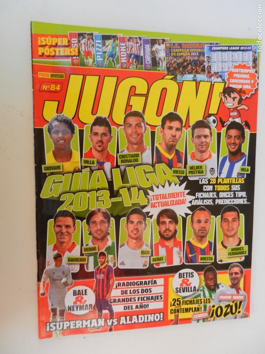 Collectionnisme sportif: JUGON REVISTA N&ordm; 84 - GUIA LIGA 2013/14 SIN POSTER DSEL BARCELONA - NI CROMOS