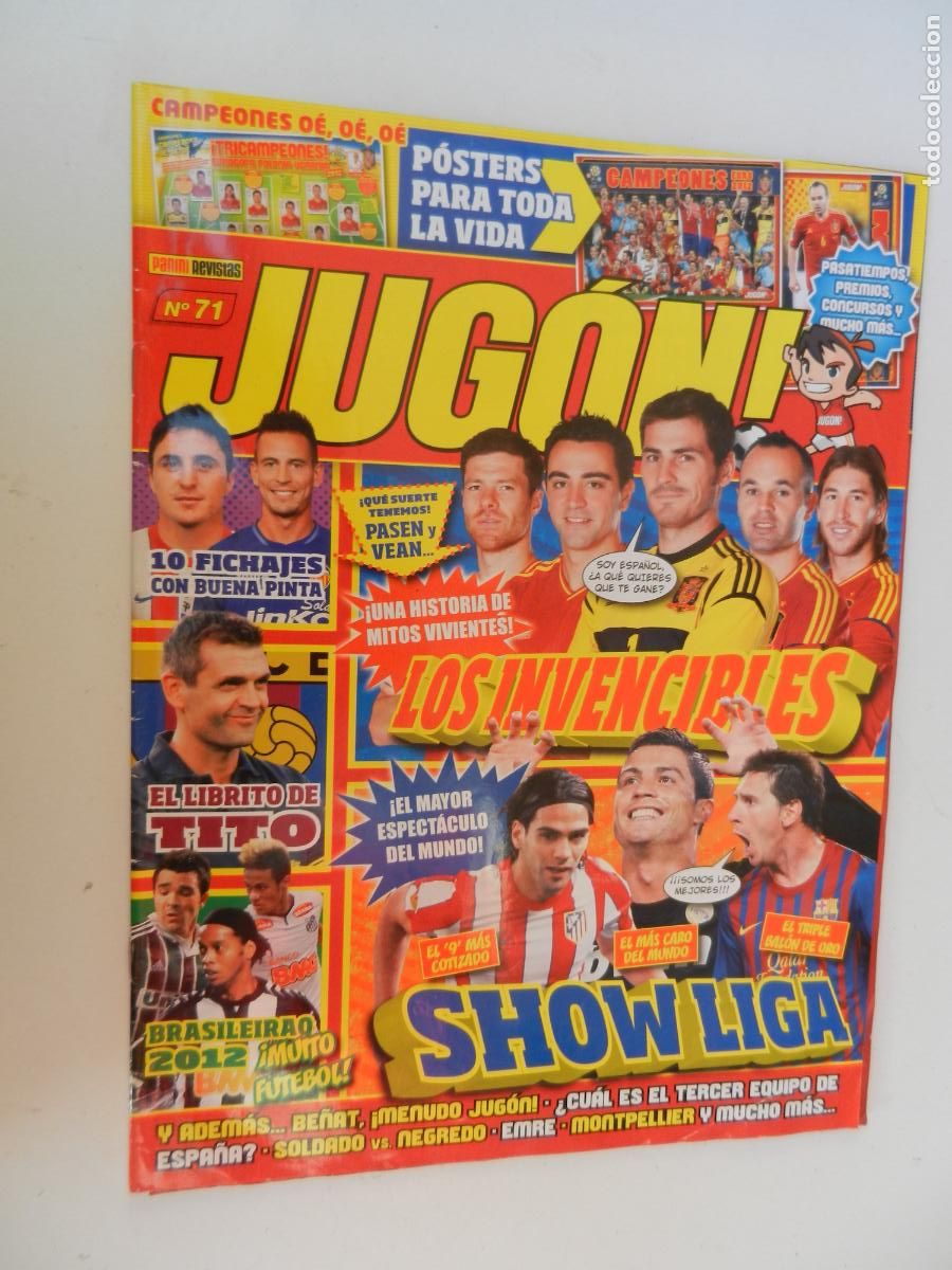 Collectionnisme sportif: JUGON REVISTA N&ordm; 71- CON POSTER - PANINI - LOS INVENCIBLES