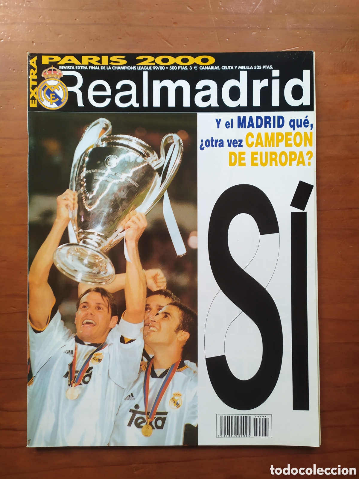Collezionismo sportivo: Revista Real Madrid extra Par&iacute;s 2000