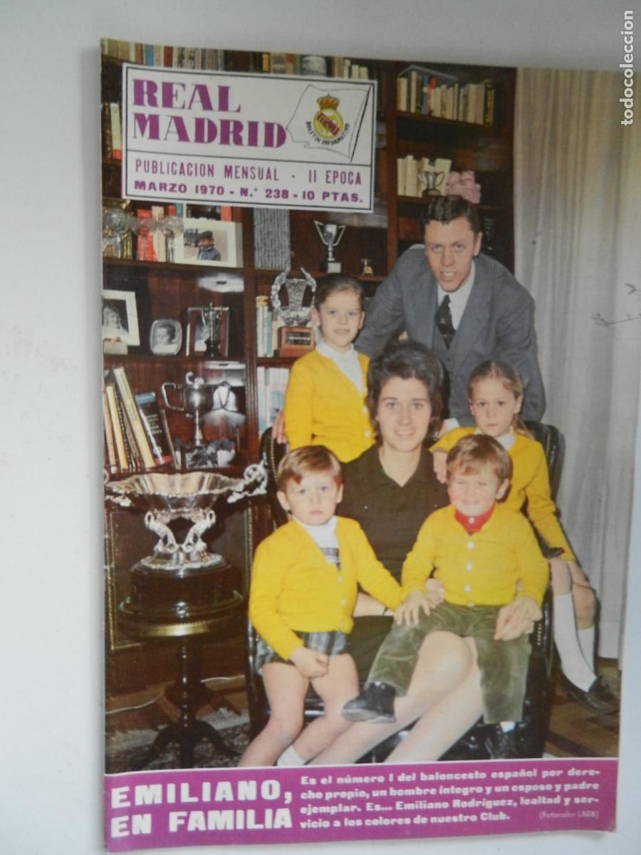 Sammelleidenschaft Sport: REVISTA N&ordm; 238 - MARZO -1970- BALONCESTO EMILIANO Y FAMILIA n&uacute;mero uno baloncesto espa&ntilde;ol