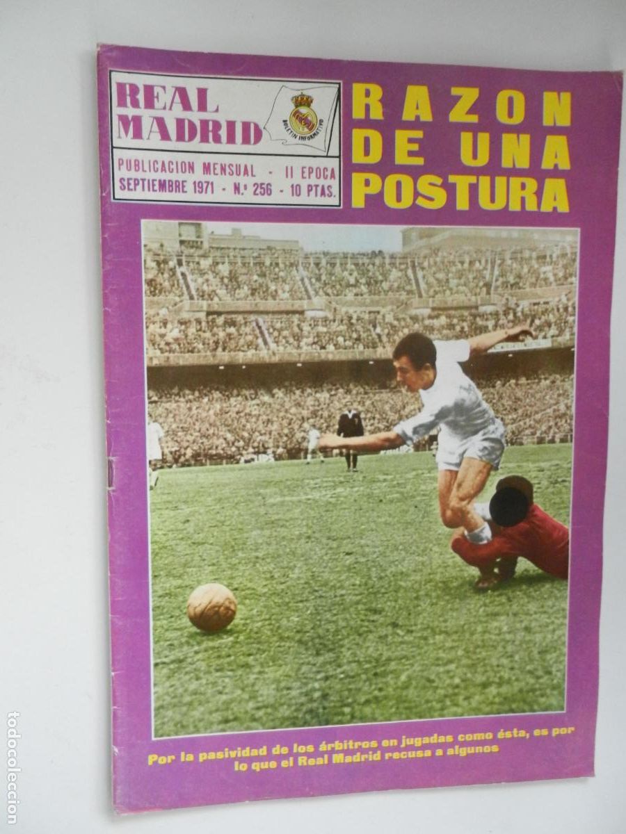 Collectionnisme sportif: REVISTA N&ordm; 256 - SEPTIEMBRE 1971 - CIRIACO ERRASTI UJPEST DOZSA RED STAR DE PARIS BASILEA BASEL