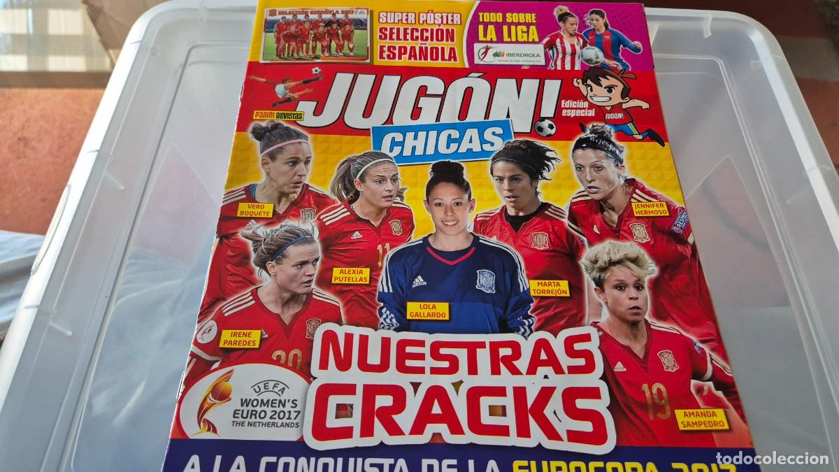 Coleccionismo deportivo: PANINI REVISTA JUGON CHICAS NUESTRAS CRACKS EUROCOPA 2017